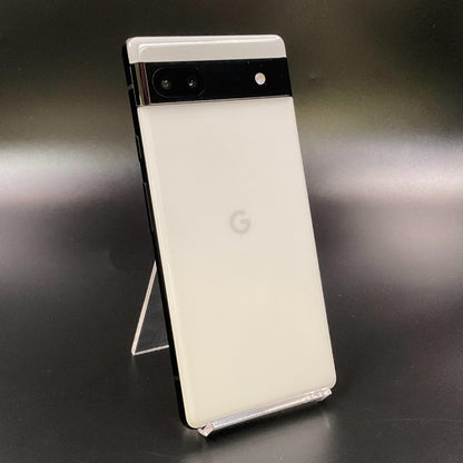 【全額返金保証】【最速発送】Google Pixel 6a 128GB チョーク au GB17L 白ロム 動作確認済