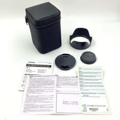 【全額返金保証】【最速発送】SIGMA 24-105mm F4 DG OS HSM [キヤノン用] 動作確認済