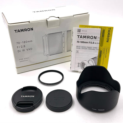 【全額返金保証】【最速発送】TAMRON 70-180mm F/2.8 Di III VXD (Model A056) 動作確認済