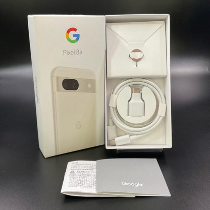 【全額返金保証】【最速発送】Google Pixel 8a 128GB ポーセリン au G576D 白ロム 動作確認済