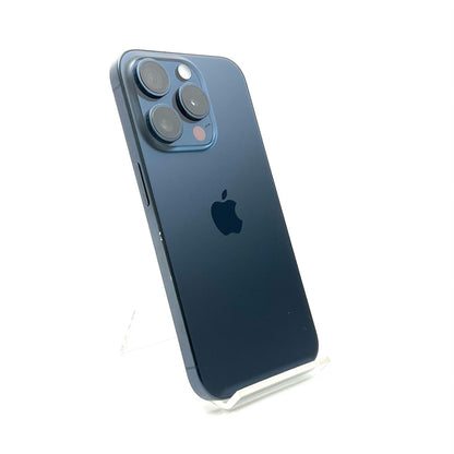 【全額返金保証】【最速発送】Apple iPhone iPhone Pro 15 Pro 128GB ブルーチタニウム Softbank SIMフリー 白ロム 美品 動作確認済 89%