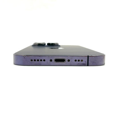 【全額返金保証】【最速発送】Apple iPhone iPhone 14 Pro 128GB ディープパープル SIMフリー 白ロム 動作確認済 74%