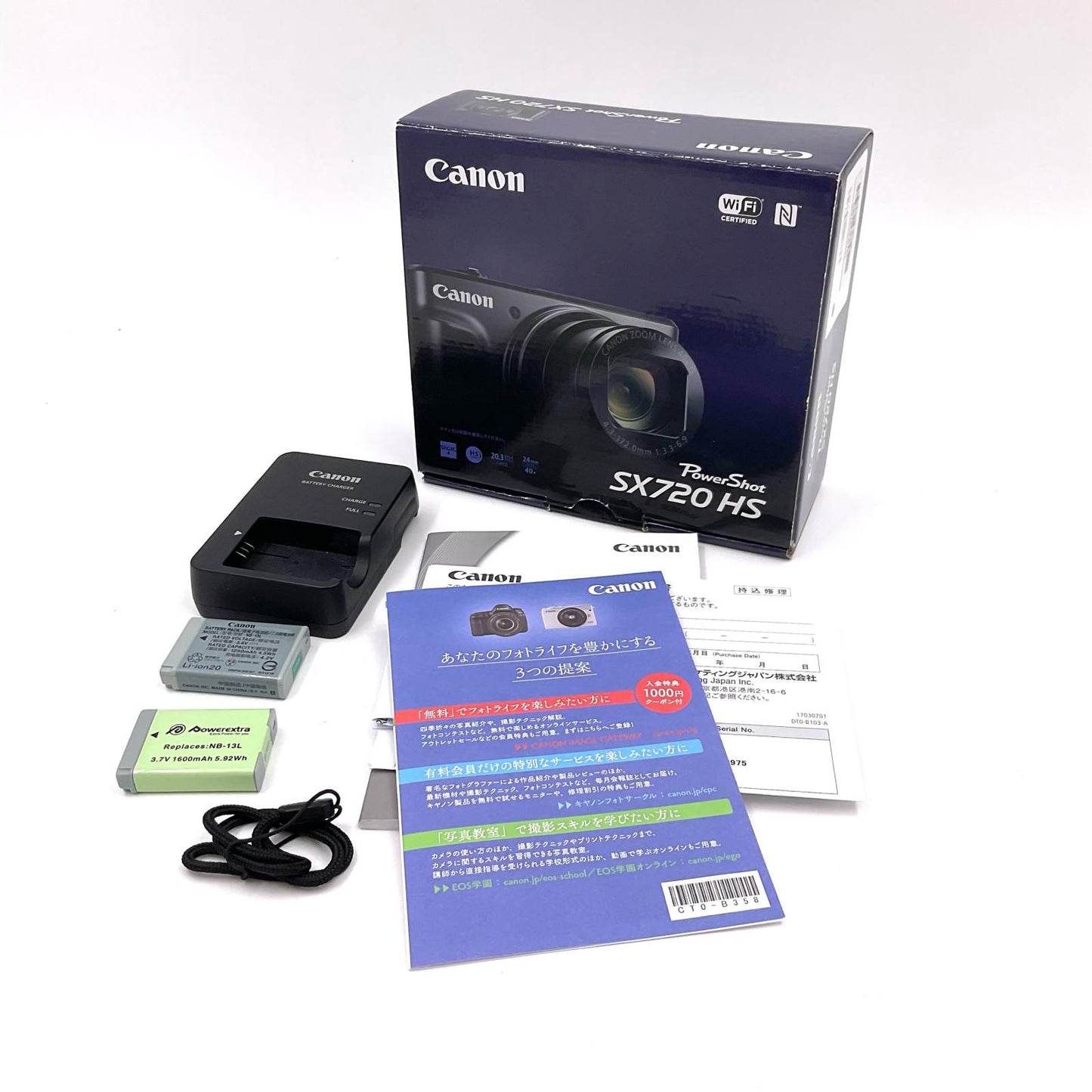 【全額返金保証】【最速発送】Canon コンパクトデジタルカメラ PowerShot SX720 HS [ブラック] 動作確認済