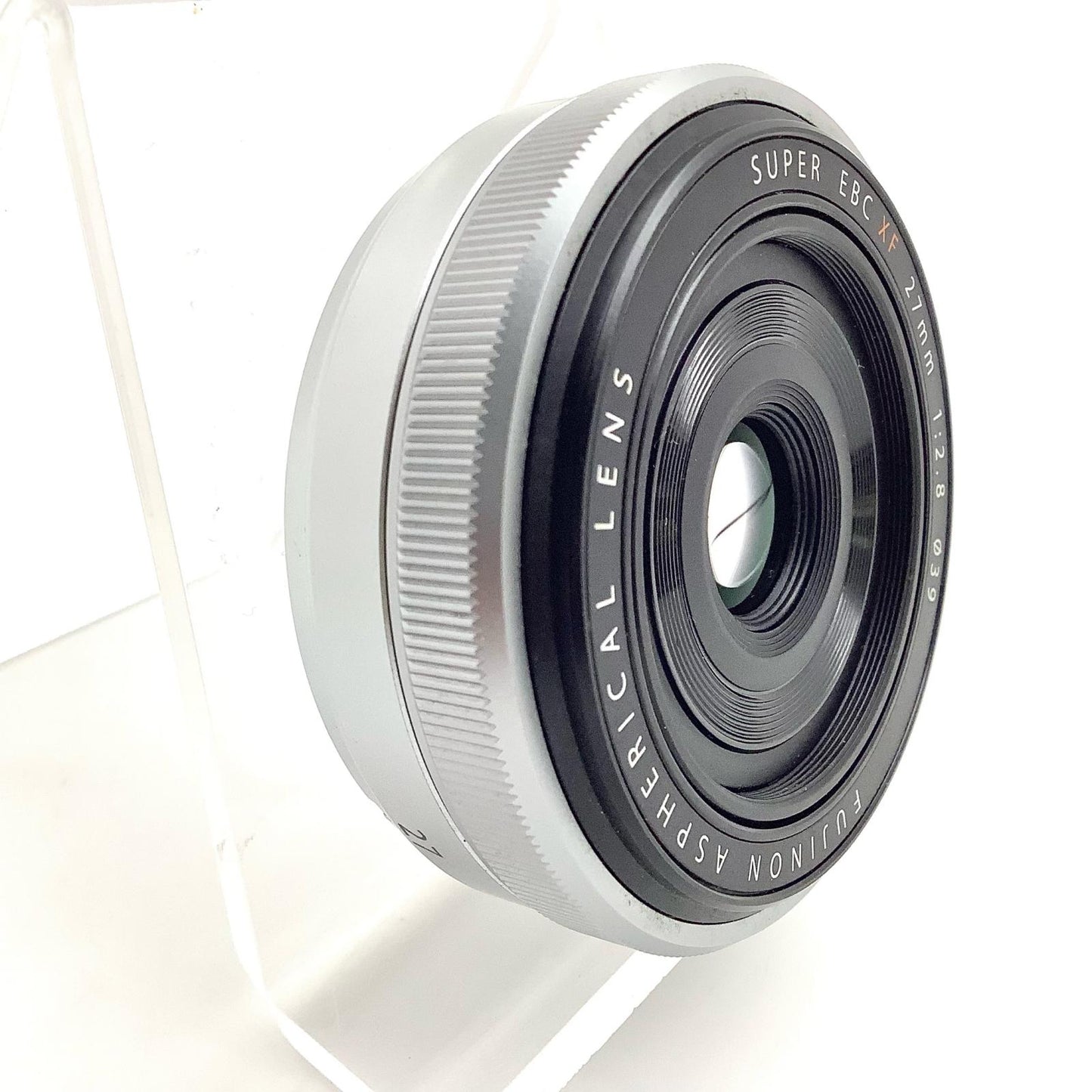 【全額返金保証】【最速発送】FUJIFILM フジノンレンズ XF27mmF2.8 [シルバー] 美品 動作確認済