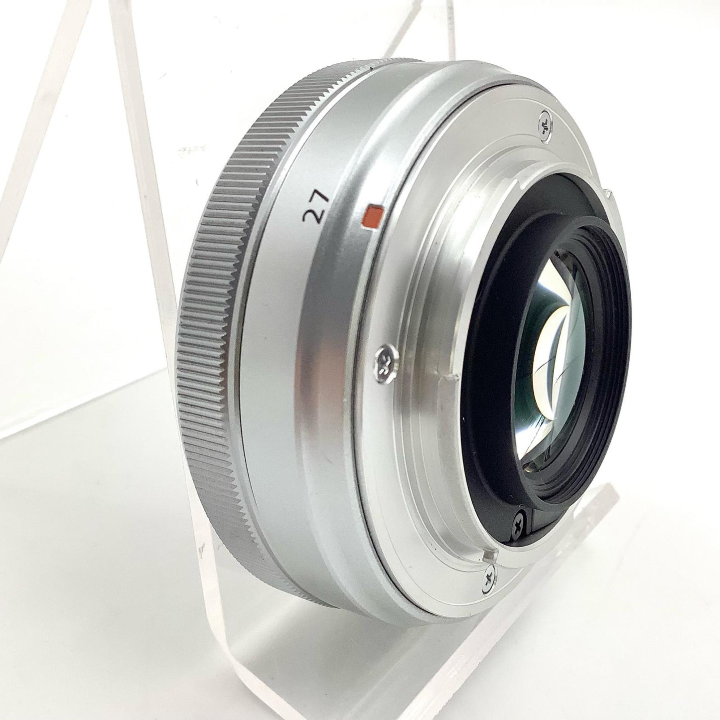 【全額返金保証】【最速発送】FUJIFILM フジノンレンズ XF27mmF2.8 [シルバー] 美品 動作確認済