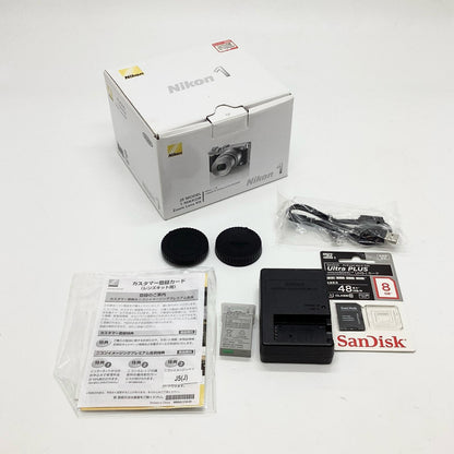 【最速発送】Nikon デジタル一眼 Nikon 1 J5 標準パワーズームレンズキット シルバー【難有】