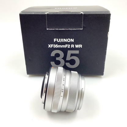 【全額返金保証】【最速発送】FUJIFILM フジノンレンズ XF35mmF2 R WR [シルバー] 動作確認済