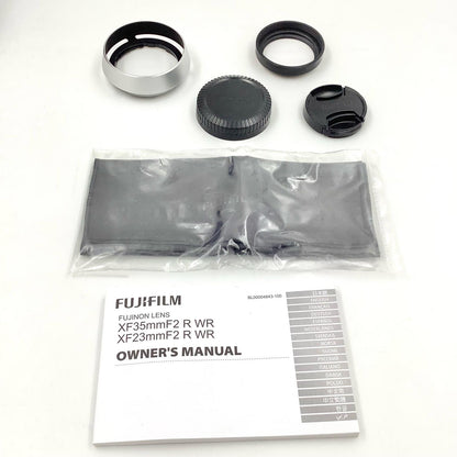 【全額返金保証】【最速発送】FUJIFILM フジノンレンズ XF35mmF2 R WR [シルバー] 動作確認済