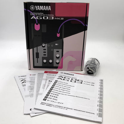 【全額返金保証】【最速発送】YAMAHA AG03MK2 超美品 動作確認済