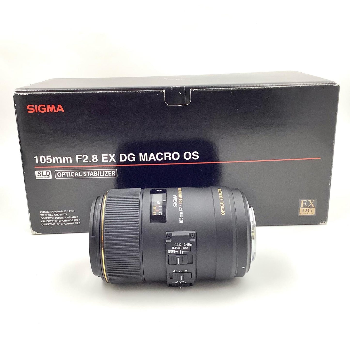 【最速発送】SIGMA MACRO 105mm F2.8 EX DG OS HSM[Aマウント用]【難有】