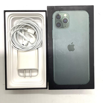 【全額返金保証】【最速発送】Apple iPhone iPhone 11 Pro 256GB ミッドナイトグリーン au 白ロム 動作確認済 92%