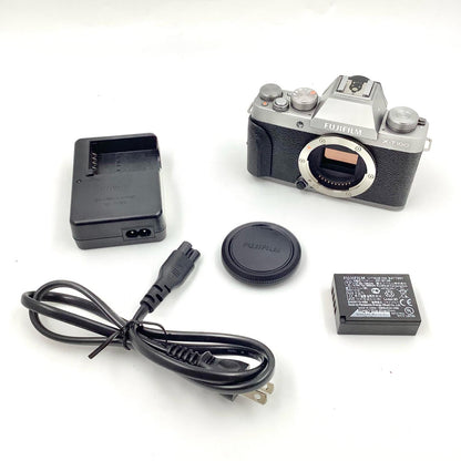 【全額返金保証】【最速発送】FUJIFILM デジタル一眼 FUJIFILM X-T100 ボディ ダークシルバー 動作確認済