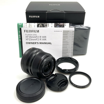 【全額返金保証】【最速発送】FUJIFILM フジノンレンズ XF23mmF2 R WR [ブラック] 超美品 動作確認済