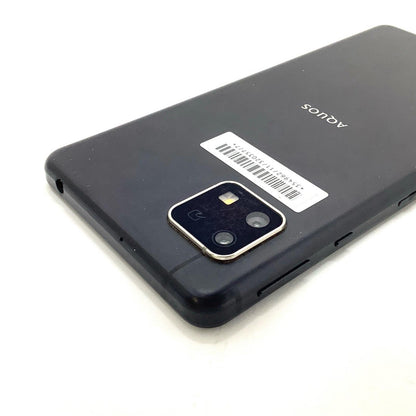 【全額返金保証】【最速発送】SHARP AQUOS sence4 basic 64GB ブラック Softbank A003SH 白ロム 動作確認済