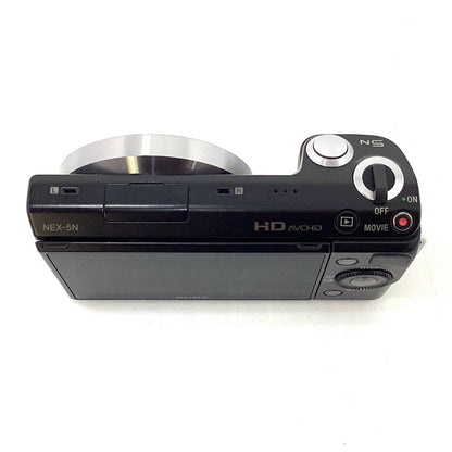 【全額返金保証】【最速発送】Sony デジタル一眼 α NEX-5N ボディ ブラック 動作確認済