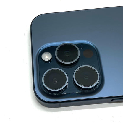 【全額返金保証】【最速発送】Apple iPhone iPhone 15 Pro 256GB ブルーチタニウム Softbank 美品 動作確認済 85%