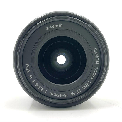 【全額返金保証】【最速発送】Canon EF-M15-45mm F3.5-6.3 IS STM [グラファイト] 動作確認済