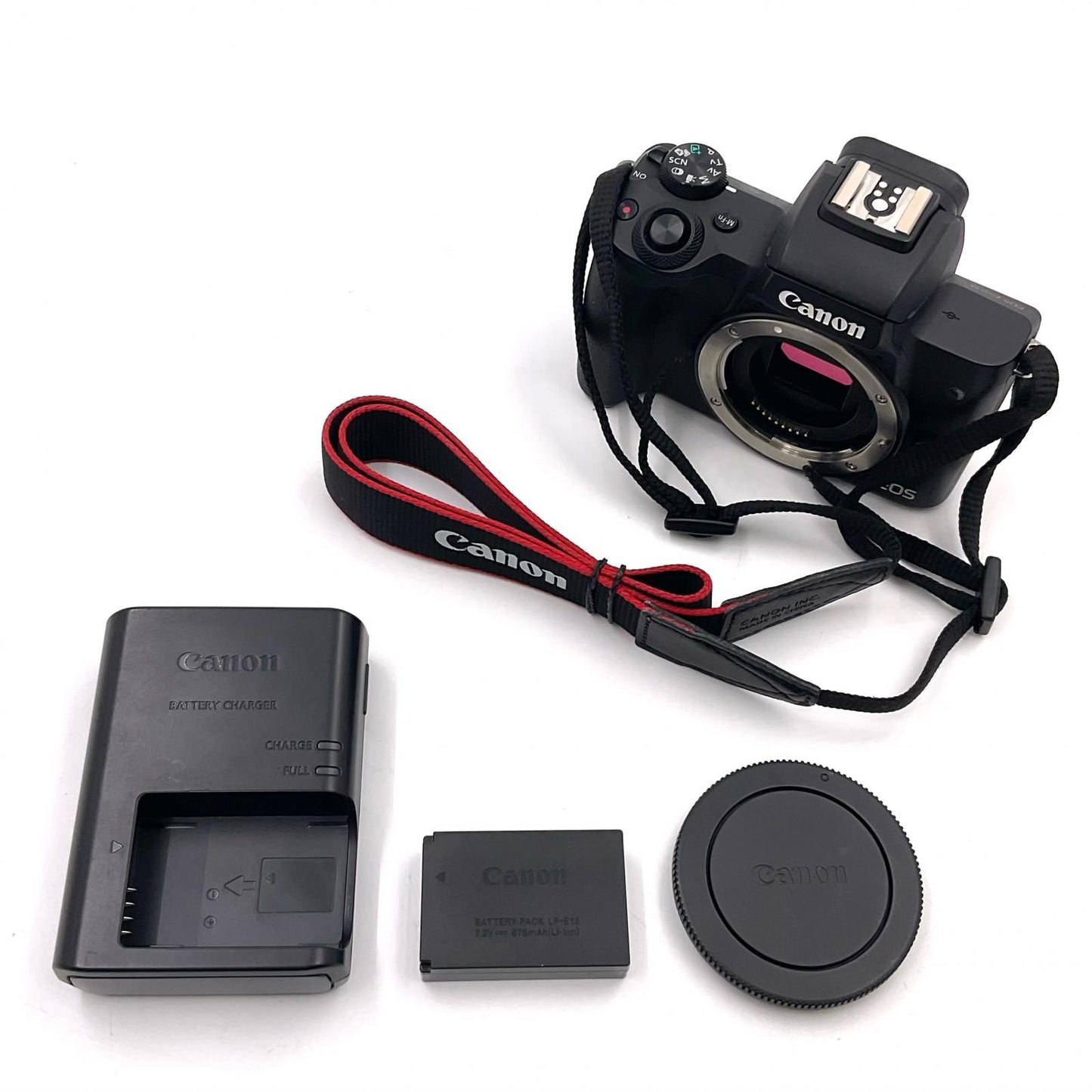 【全額返金保証】【最速発送】Canon デジタル一眼 EOS Kiss M ボディ ブラック 動作確認済