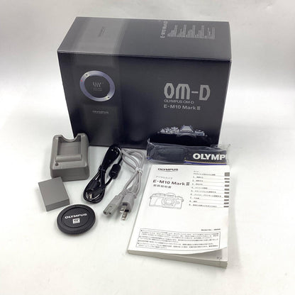 【全額返金保証】【最速発送】OLYMPUS デジタル一眼 OM-D E-M10 Mark III ボディ ブラック 美品 動作確認済