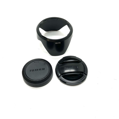【全額返金保証】【最速発送】FUJIFILM フジノンレンズ XC16-50mmF3.5-5.6 OIS II [ブラック] 美品 動作確認済