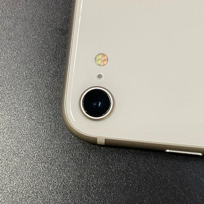 【全額返金保証】【最速発送】Apple iPhone iPhone SE（第3世代） 64GB スターライト SIMフリー 白ロム 美品 動作確認済 92%