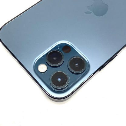 【全額返金保証】【最速発送】Apple iPhone iPhone 12 Pro 128GB パシフィックブルー docomo 白ロム 美品 動作確認済 85%