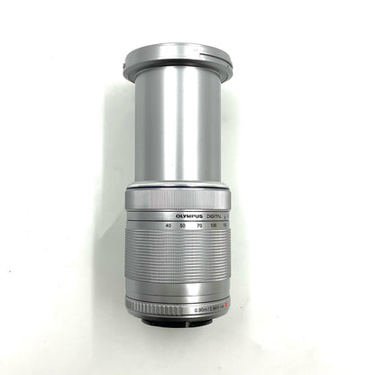 【全額返金保証】【最速発送】OLYMPUS M.ZUIKO DIGITAL ED 40-150mm F4.0-5.6 R [シルバー] 動作確認済