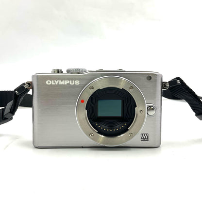 【全額返金保証】【最速発送】OLYMPUS デジタル一眼 OLYMPUS PEN Lite E-PL3 ボディ [シルバー] シルバー 美品 動作確認済