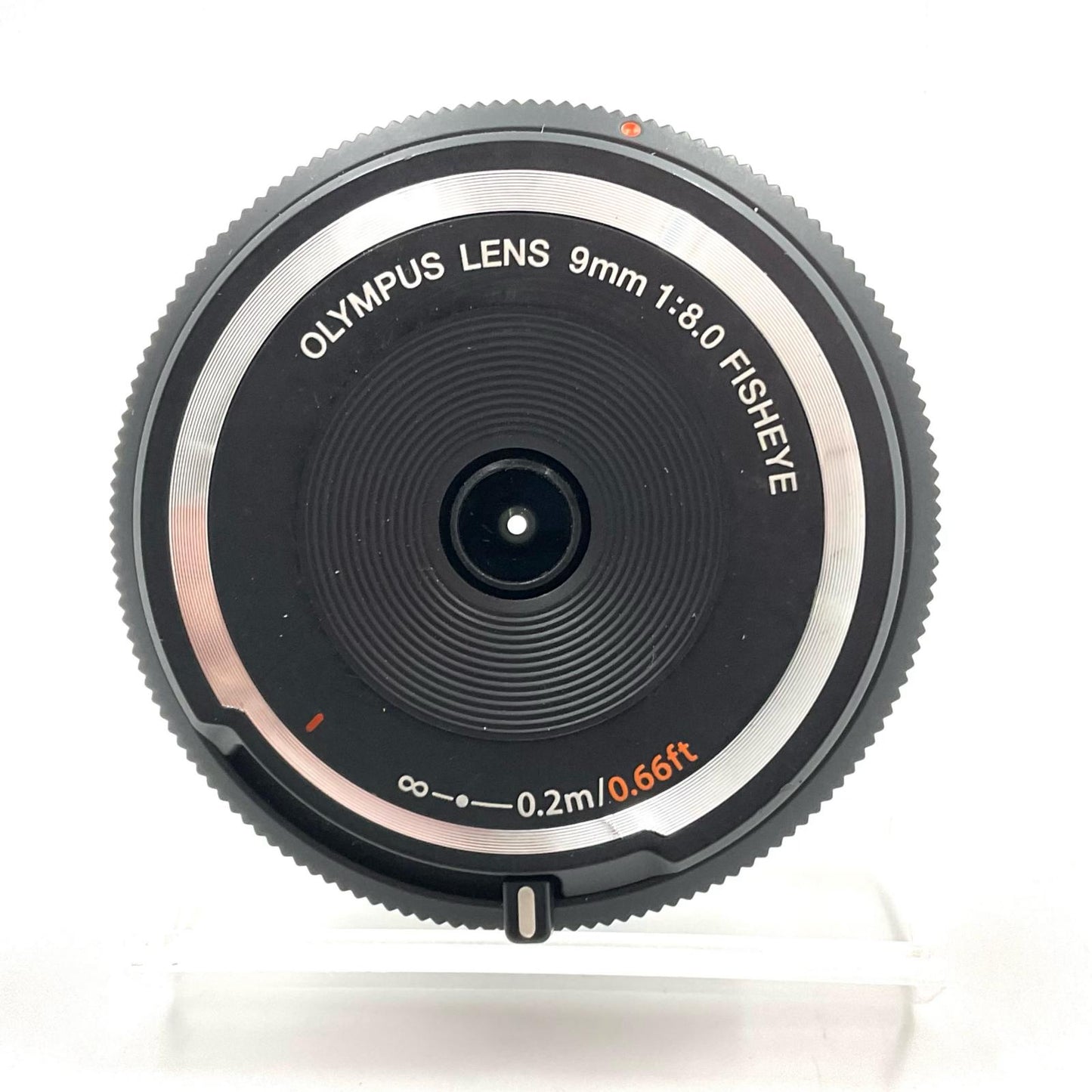 【全額返金保証】【最速発送】OLYMPUS フィッシュアイボディーキャップレンズ BCL-0980 [ブラック] 動作確認済