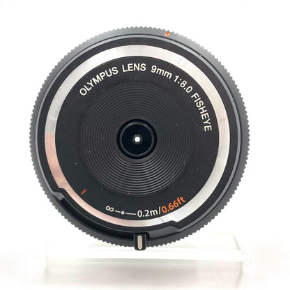 【全額返金保証】【最速発送】OLYMPUS フィッシュアイボディーキャップレンズ BCL-0980 [ブラック] 動作確認済