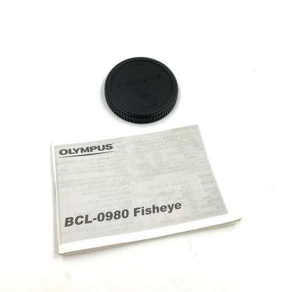 【全額返金保証】【最速発送】OLYMPUS フィッシュアイボディーキャップレンズ BCL-0980 [ブラック] 動作確認済