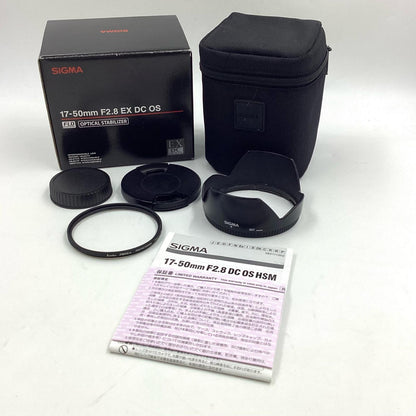 【全額返金保証】【最速発送】SIGMA 17-50mm F2.8 EX DC OS HSM [キヤノン用] 動作確認済