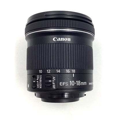 【全額返金保証】【最速発送】Canon EF-S10-18mm F4.5-5.6 IS STM 美品 動作確認済