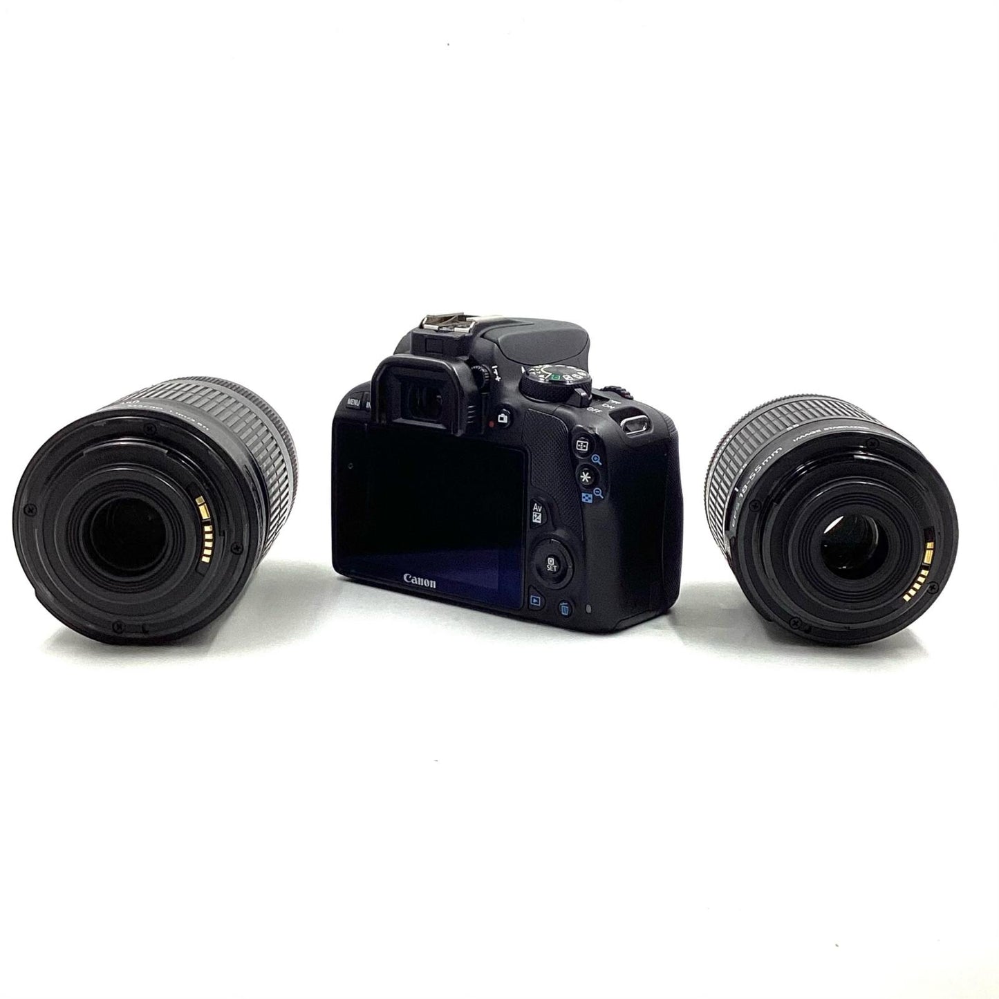 【全額返金保証】【最速発送】Canon デジタル一眼 EOS Kiss X7 ダブルズームキット ブラック 動作確認済