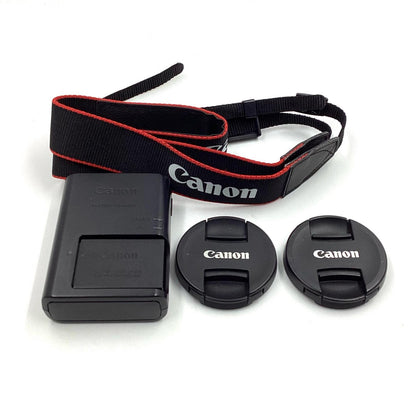 【全額返金保証】【最速発送】Canon デジタル一眼 EOS Kiss X7 ダブルズームキット ブラック 動作確認済