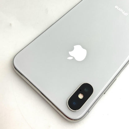 【全額返金保証】【最速発送】Apple iPhone iPhone X 256GB シルバー SIMフリー 白ロム 動作確認済 93%