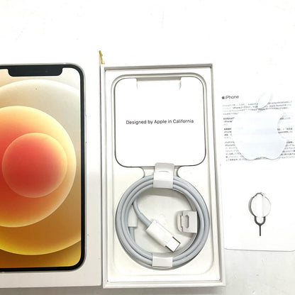【最速発送】Apple iPhone iPhone 12 mini 128GB ホワイト docomo 白ロム【難有】 74%