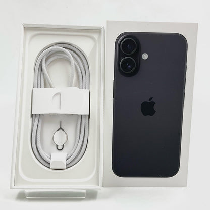 【全額返金保証】【最速発送】Apple iPhone iPhone 16 128GB ブラック SIMフリー 白ロム 動作確認済 97%