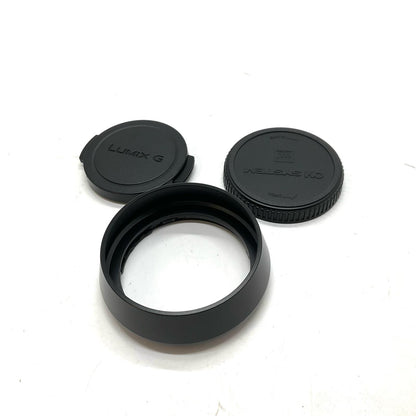 【全額返金保証】【最速発送】Panasonic LEICA DG SUMMILUX 15mm/F1.7 ASPH. H-X015-K [ブラック] 美品 動作確認済
