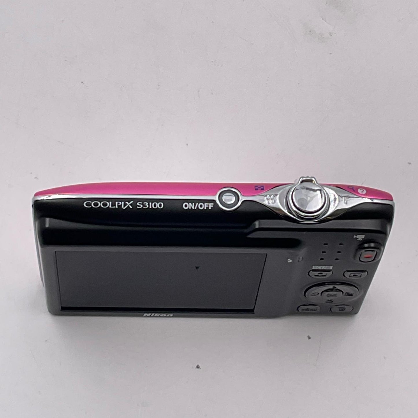 【全額返金保証】【最速発送】Nikon コンパクトデジタルカメラ COOLPIX S3100 [フレッシュピンク] 動作確認済