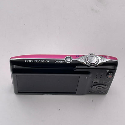 【全額返金保証】【最速発送】Nikon コンパクトデジタルカメラ COOLPIX S3100 [フレッシュピンク] 動作確認済