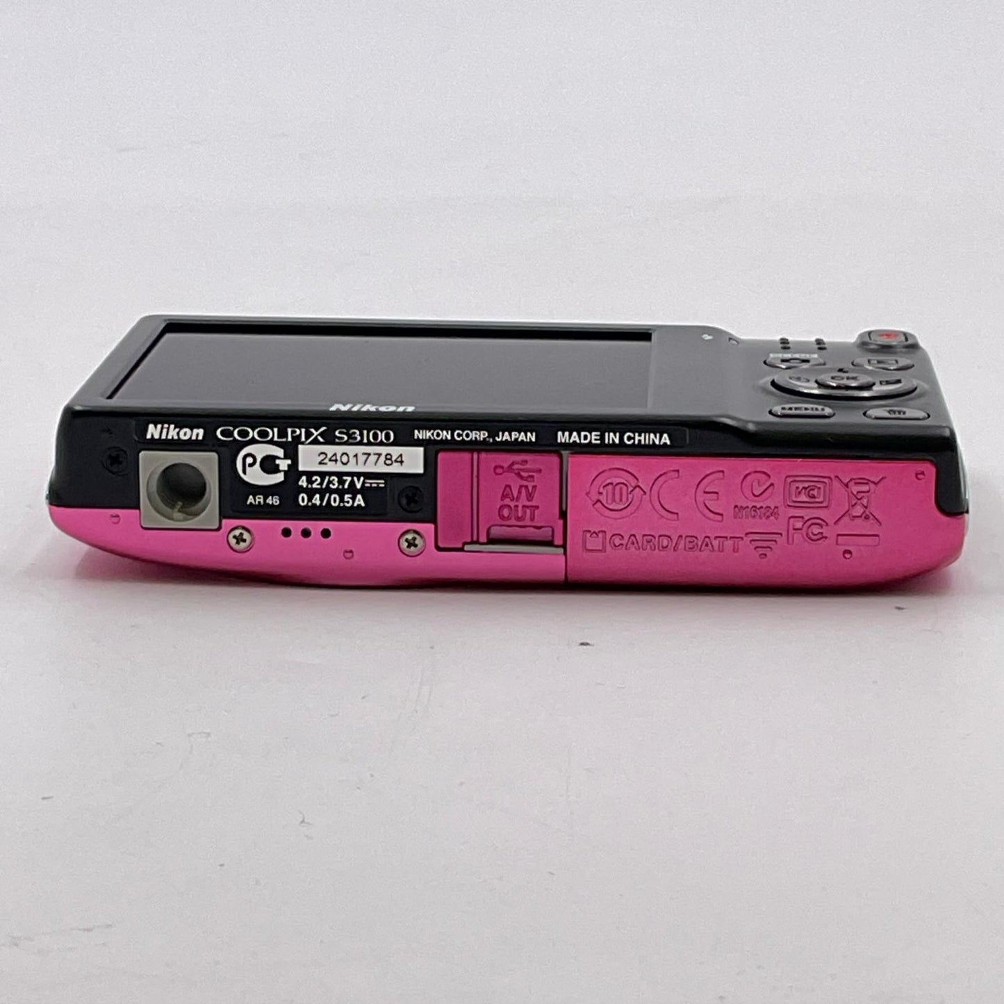 【全額返金保証】【最速発送】Nikon コンパクトデジタルカメラ COOLPIX S3100 [フレッシュピンク] 動作確認済