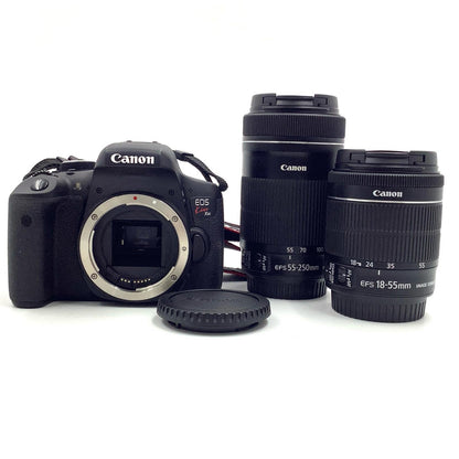 【全額返金保証】【最速発送】Canon デジタル一眼 EOS Kiss X8i ダブルズームキット ブラック 美品 動作確認済
