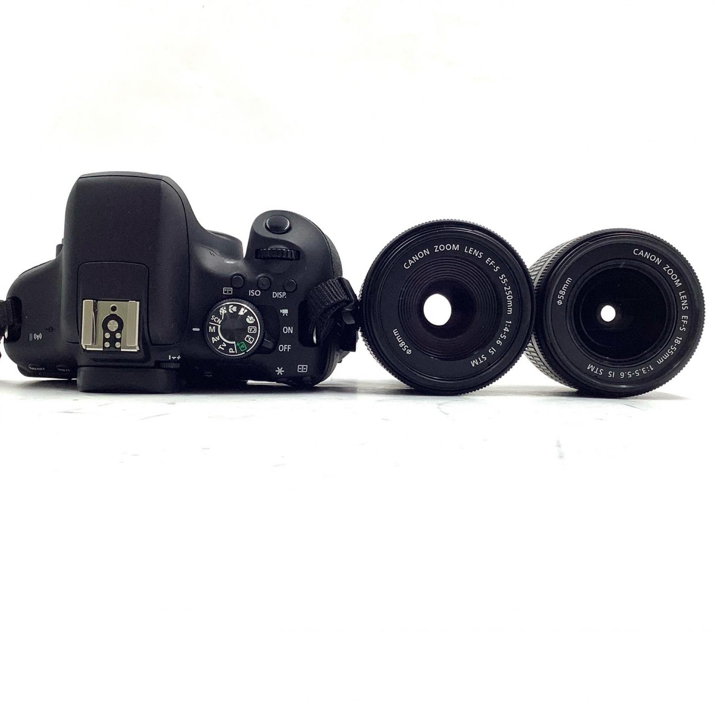 【全額返金保証】【最速発送】Canon デジタル一眼 EOS Kiss X8i ダブルズームキット ブラック 美品 動作確認済