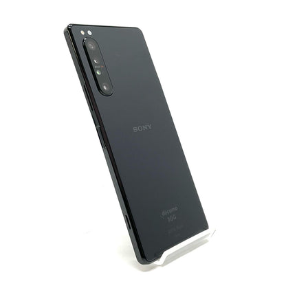 【全額返金保証】【最速発送】Sony Xperia 1 II 128GB ブラック docomo SO-51A 白ロム 美品 動作確認済