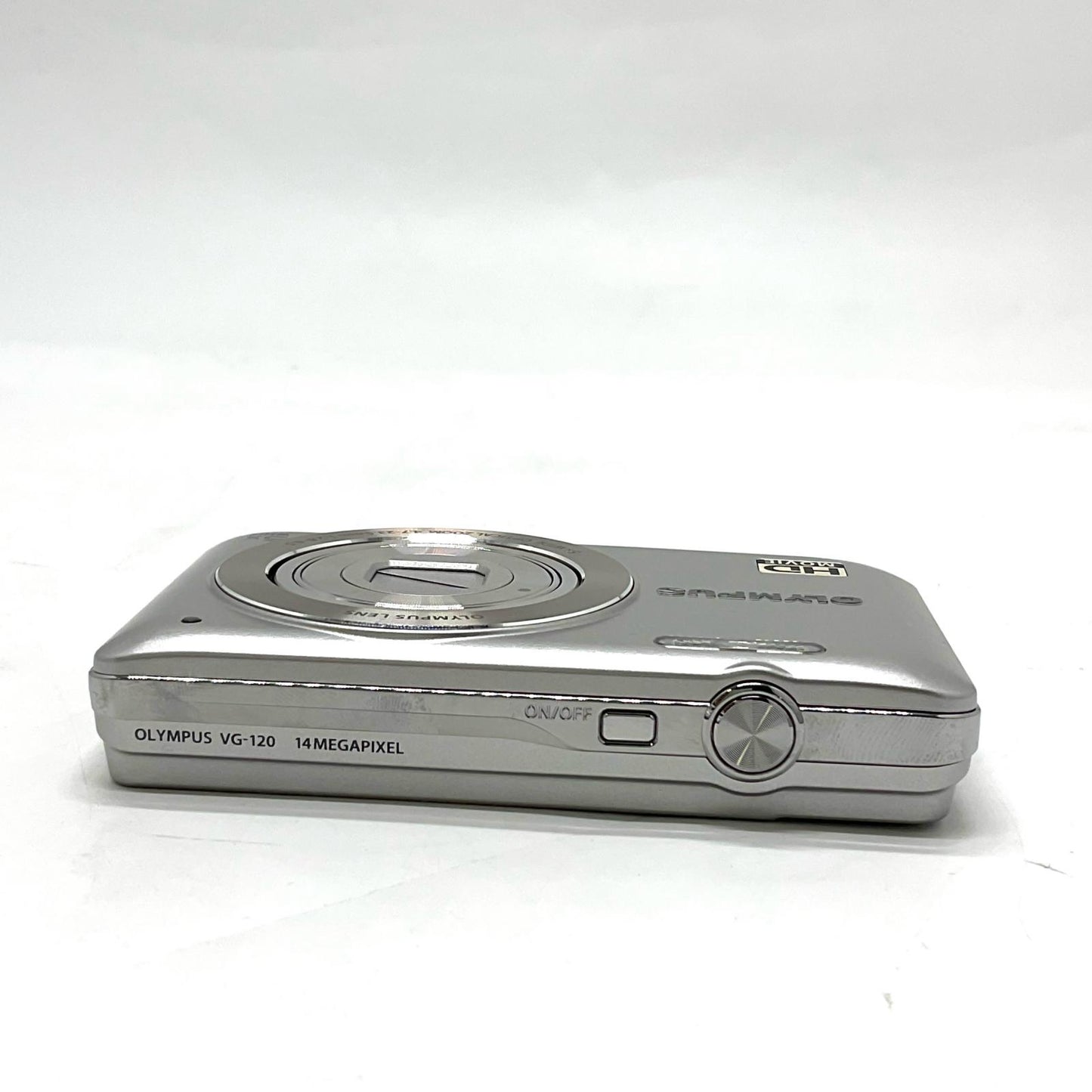 【全額返金保証】【最速発送】OLYMPUS コンパクトデジタルカメラ VG VG-120 シルバー 動作確認済