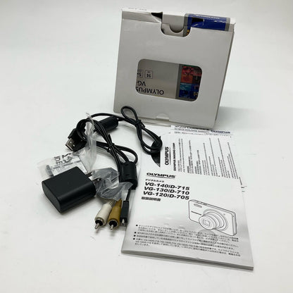 【全額返金保証】【最速発送】OLYMPUS コンパクトデジタルカメラ VG VG-120 シルバー 動作確認済