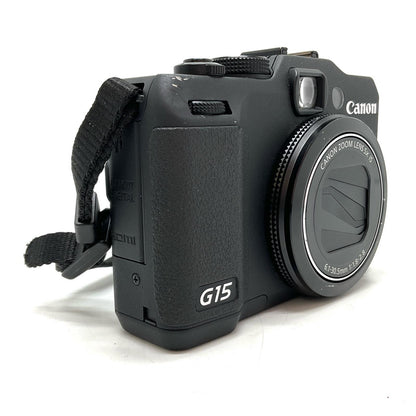 【全額返金保証】【最速発送】Canon コンパクトデジタルカメラ PowerShot G15 ブラック 動作確認済