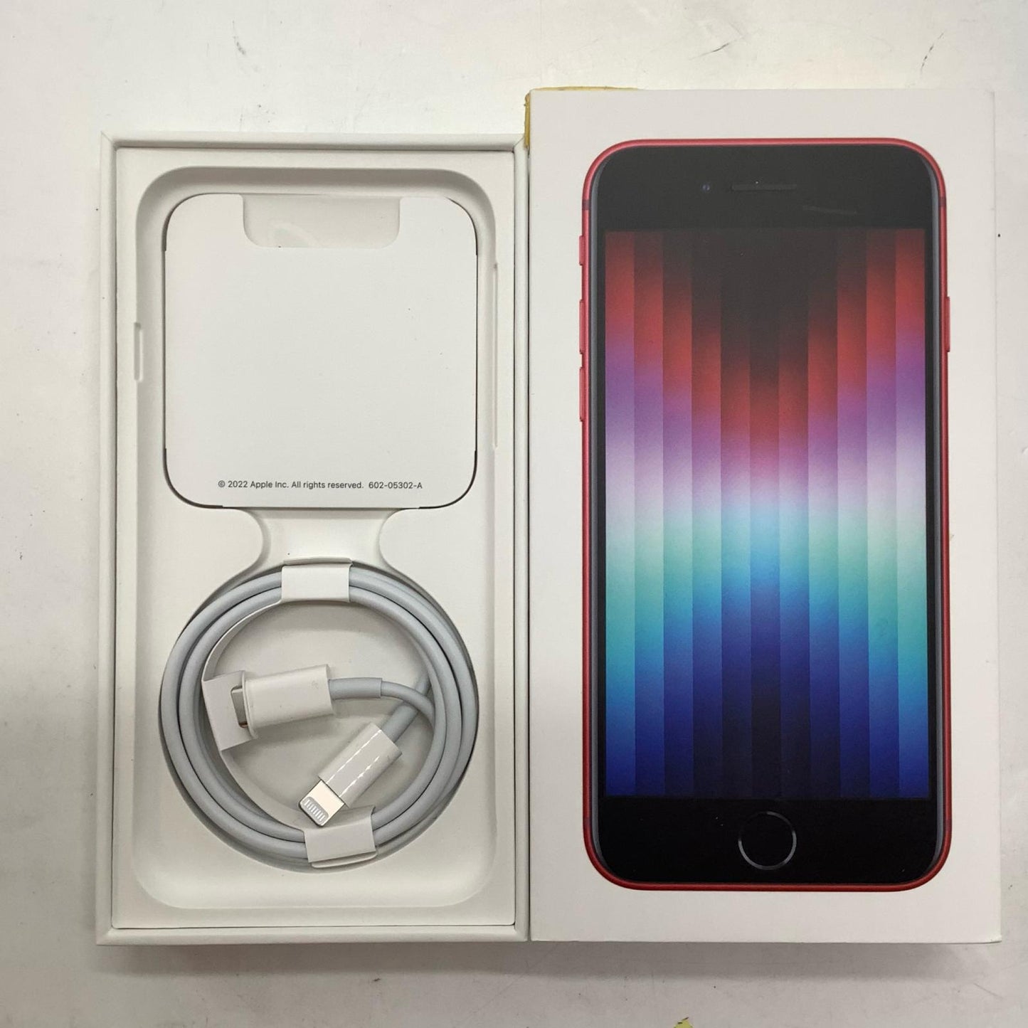 【全額返金保証】【最速発送】Apple iPhone iPhone SE（第3世代） 128GB (PRODUCT)RED SIMフリー 白ロム 美品 動作確認済 85%