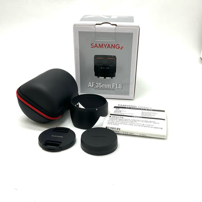 【全額返金保証】【最速発送】SAMYANG AF 35mm f1.8 FE 美品 動作確認済